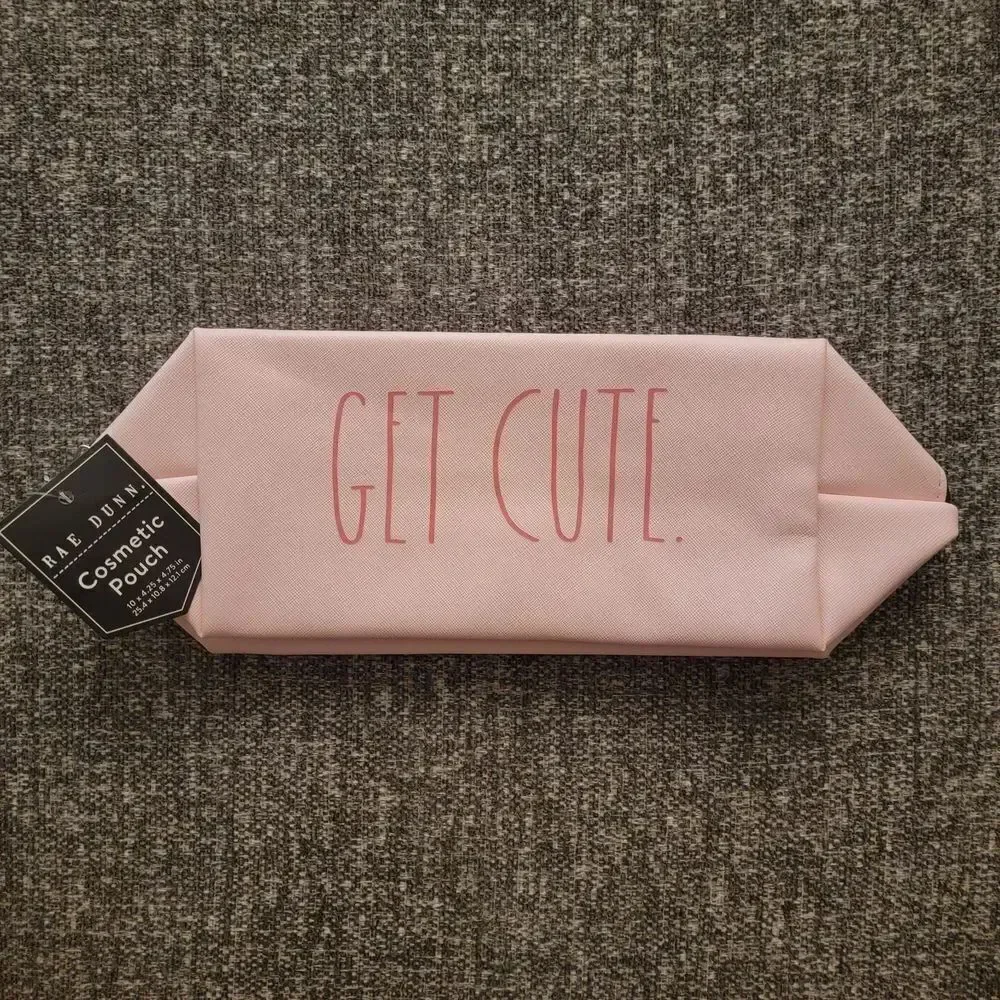 Rae Dunn Pink Cosmetic Bag - Get Cute